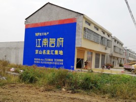 驻马店农村墙体广告在不同形式上面展现的不同特色